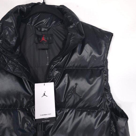 AIR JORDAN Down Repel Therma-FIT Black Vest Men’s Size Small FV7273-010 NEW - Picture 2 of 10